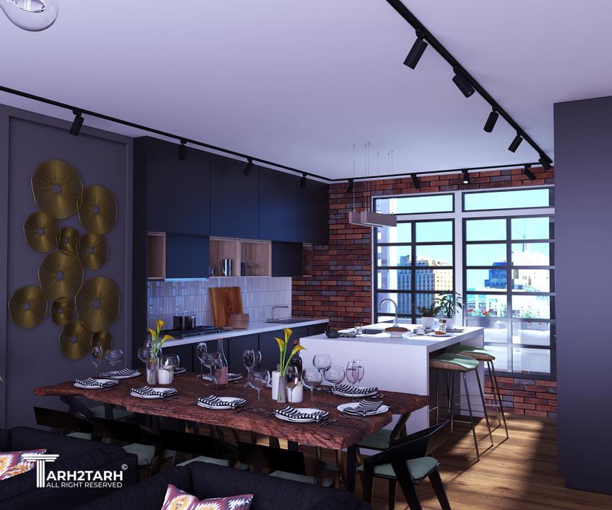 طراحی داخلی پنت هوس البرز