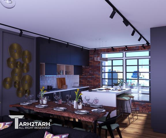 طراحی داخلی پنت هوس البرز