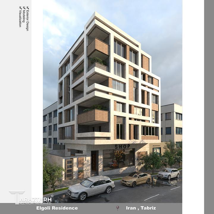 طراحی نمای ایل گلی