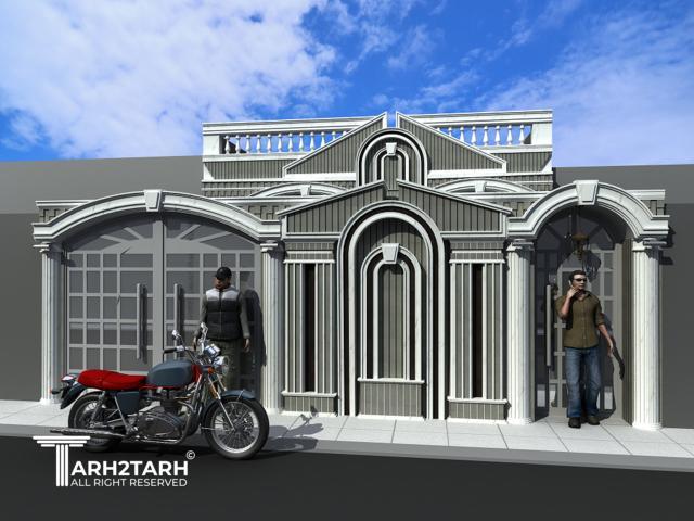 ویلایی کلاسیک آجر