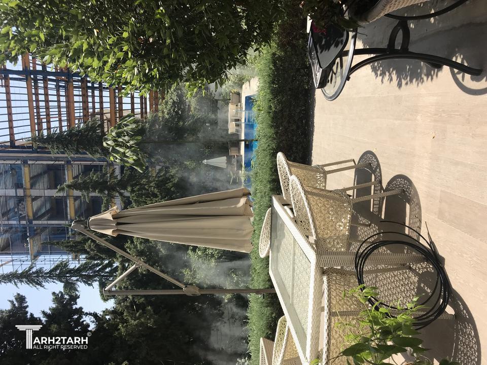 اجرای فضای سبز و تراس ویلا قدیمی