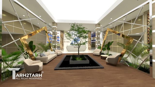 طراحی لابی مجتمع مسکونی 