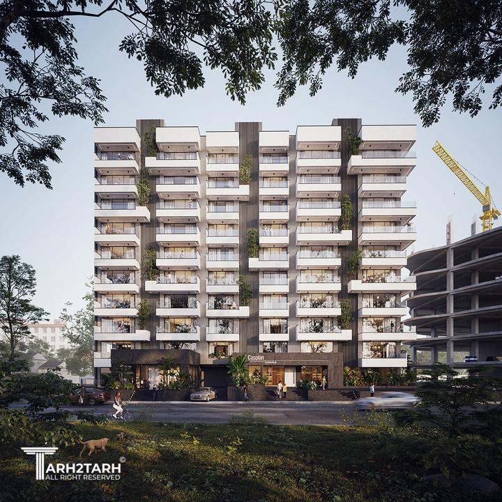 طراحی نما و فضاهای داخلی مجتمع مسکونی کاسپین 1