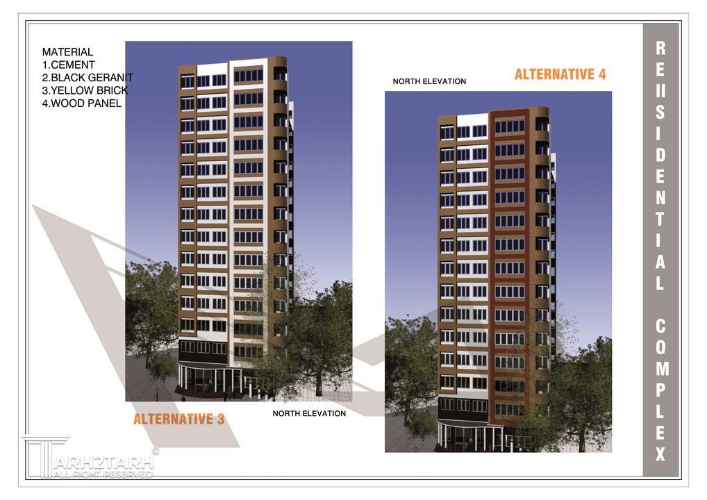 نمای مجموعه مسکونی خبرنگاران