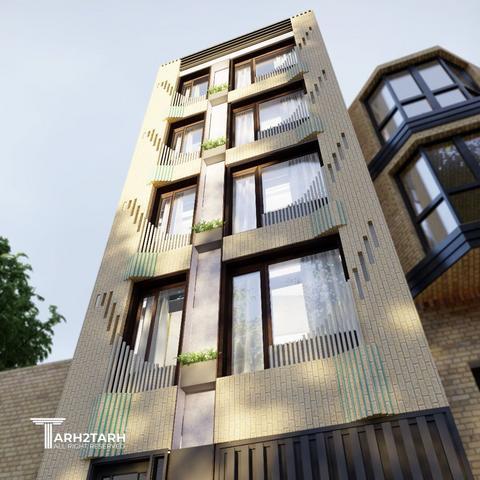 طراحی نمای آپارتمانی چیذر