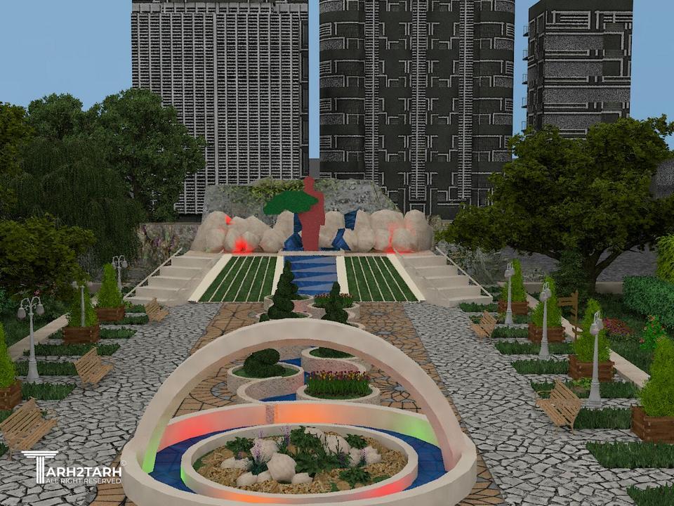 طراحی پارک سوسنگرد تبریز