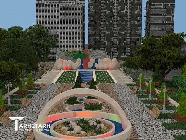 طراحی پارک سوسنگرد تبریز