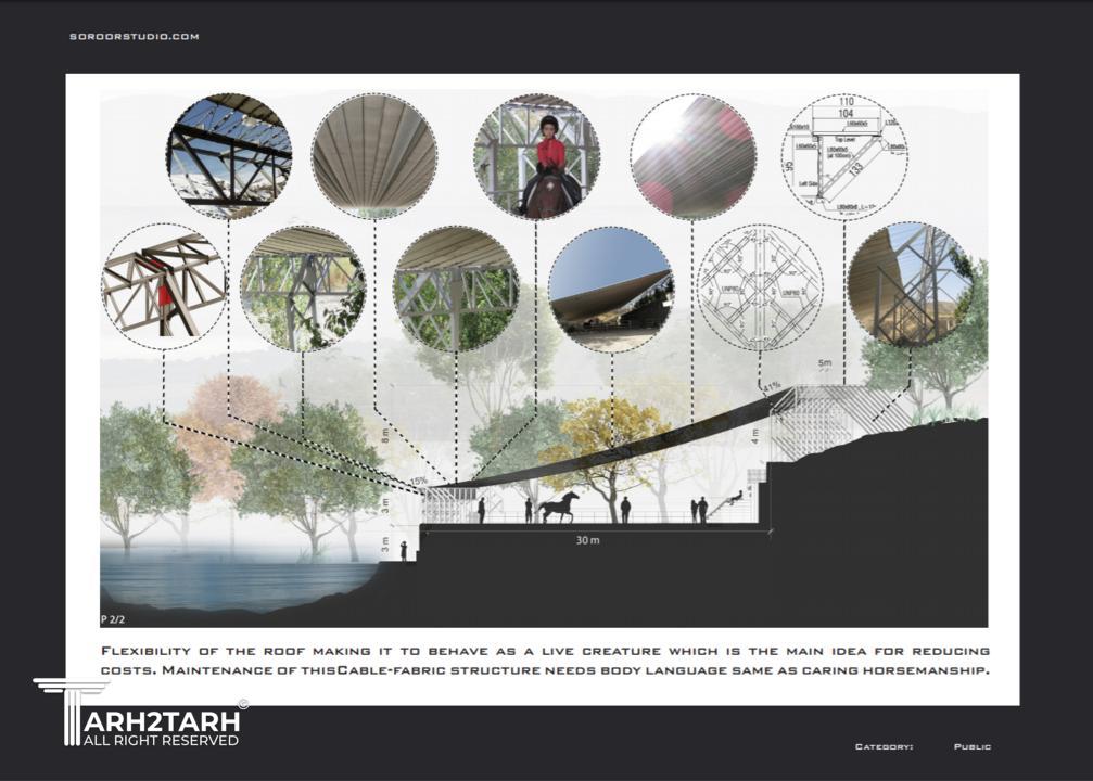 طراحی مانژ اسب سواری لواسان