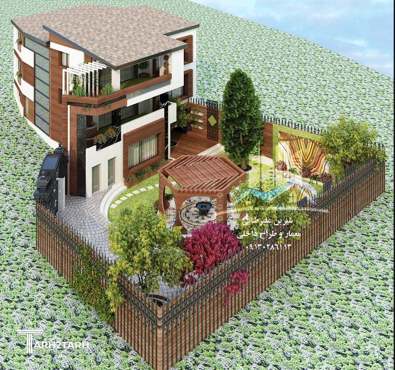 طراحی باغ ویلا