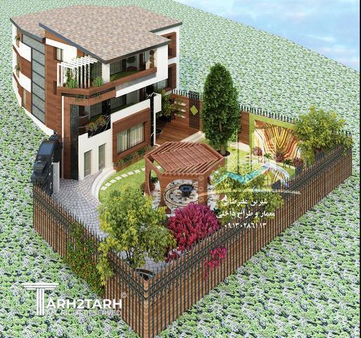 طراحی باغ ویلا