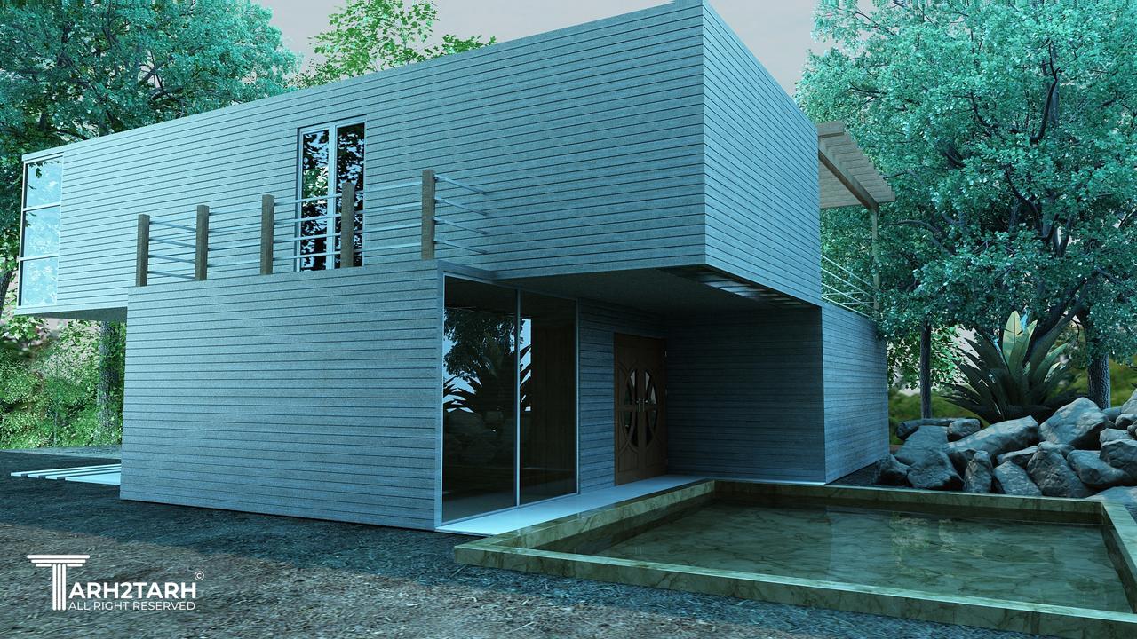 طراحی نمای ویلا