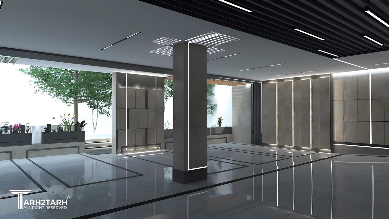 طراحی داخلی پارکینگ و نمای آپارتمان فضیلت