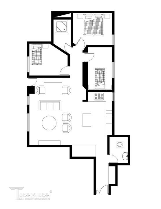 طراحی دکوراسیون داخلی خانه ی رفیعی