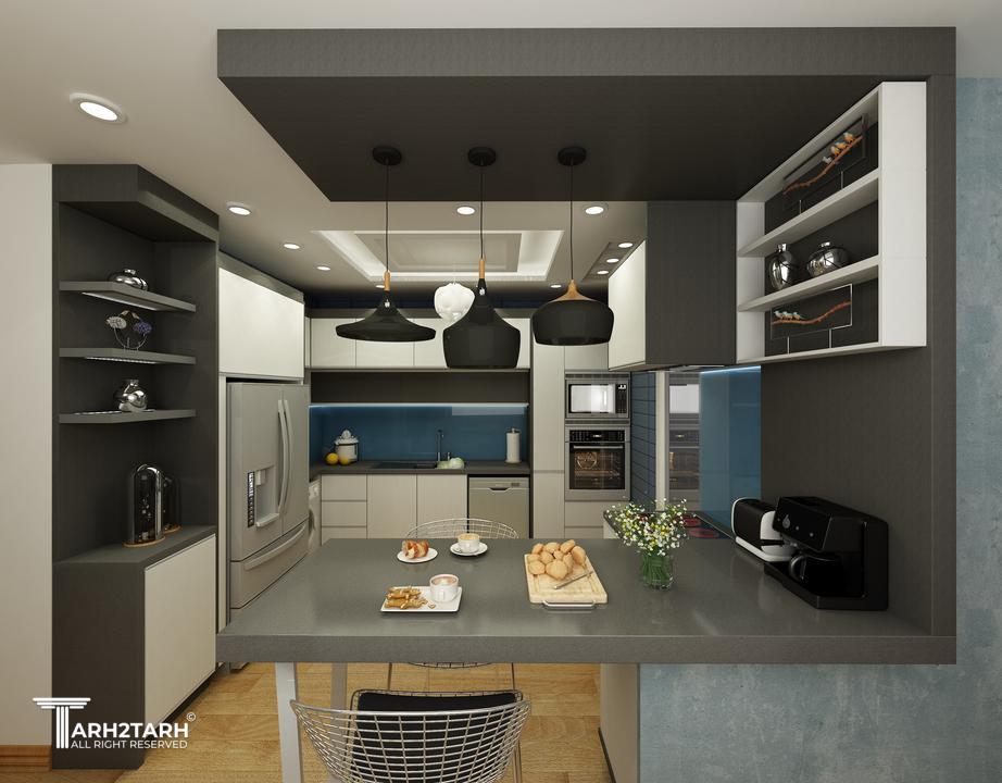 طراحی داخلی ساختمان 4 واحدی