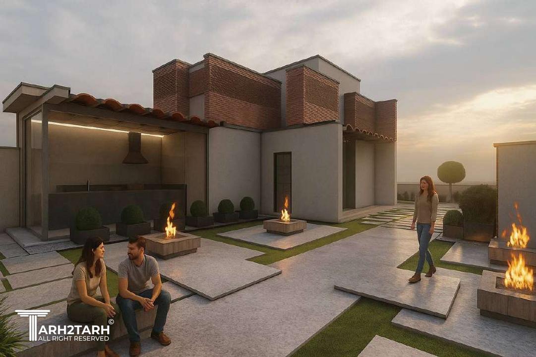 روف‌گاردن مجموعه مزون‌های هفت‌تیر