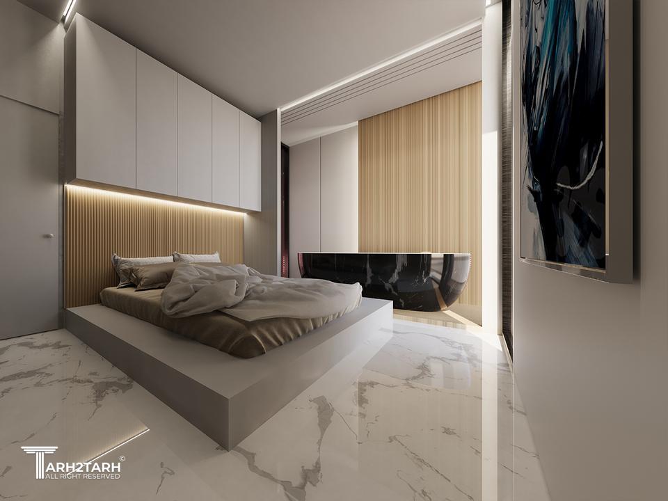 طراحی داخلی اتاق خواب مستر