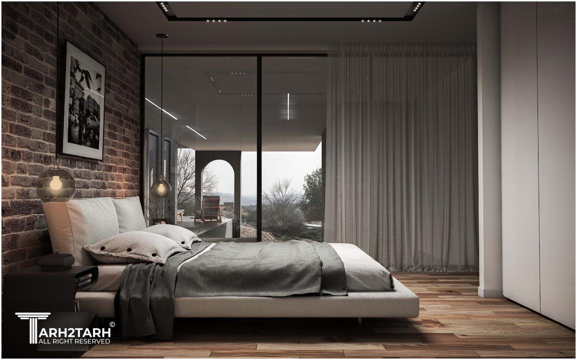 اتاق خواب پروژه 22 درخت مازندران - رندر ویری