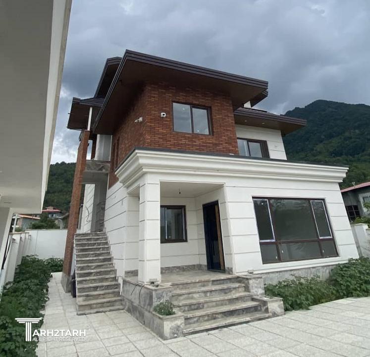 طراحی پلان و نما ویلای رامسر