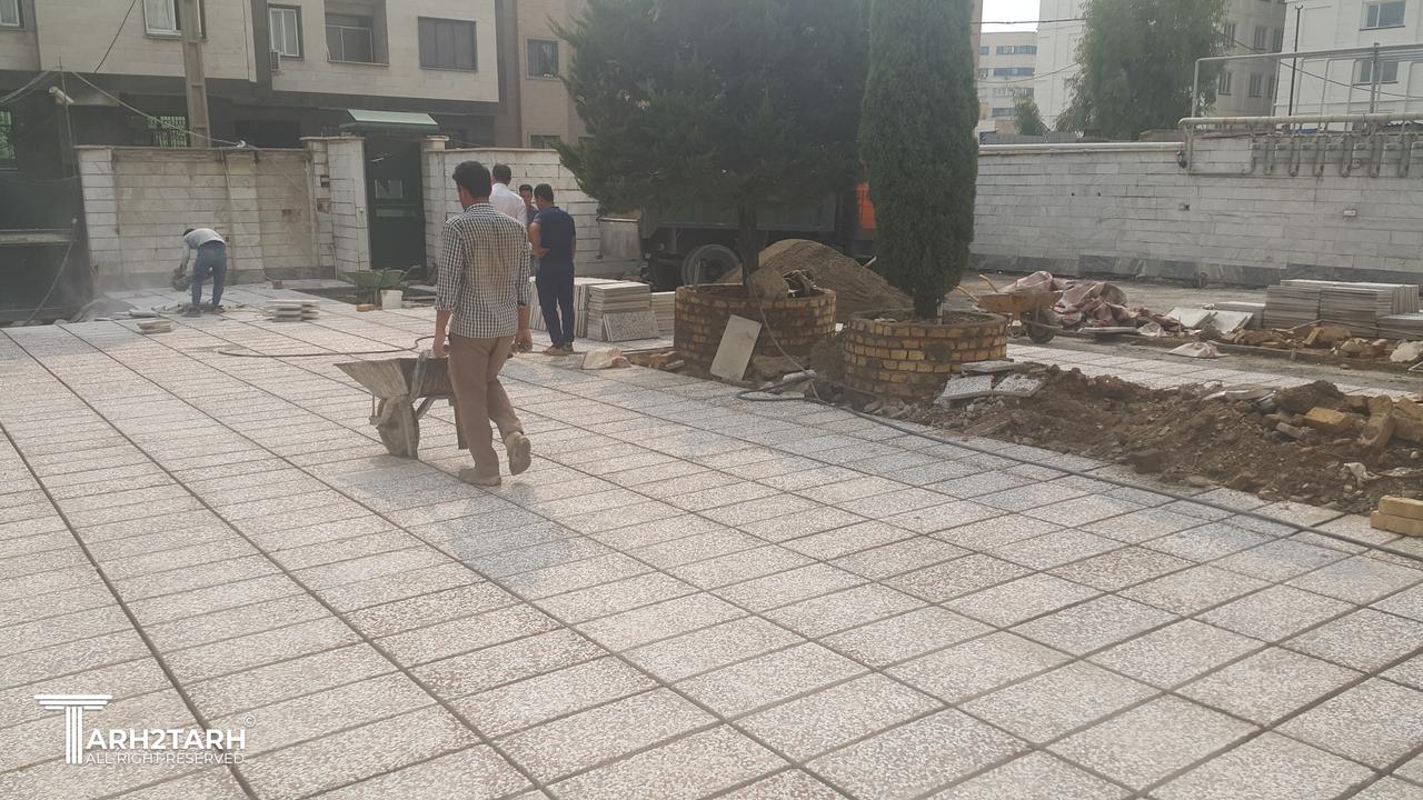 طراحی و اجرای محوطه مجتمع