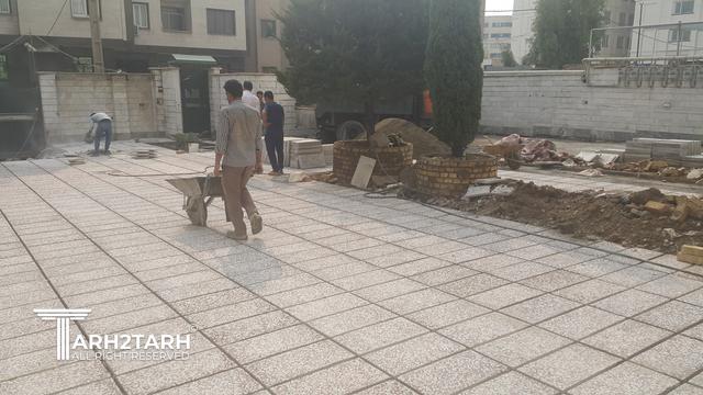 طراحی و اجرای محوطه مجتمع