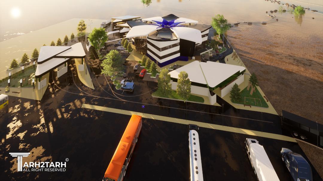 طراحی مجتمع بین راهی پارسا ساوه