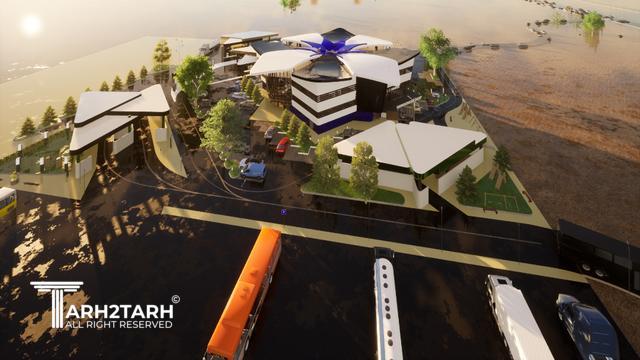 طراحی مجتمع بین راهی پارسا ساوه