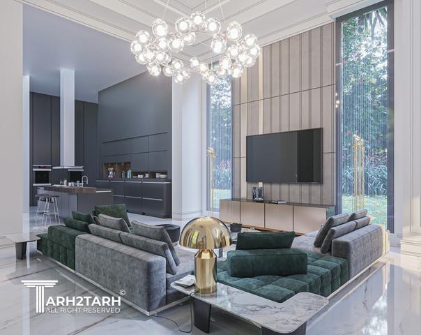 طراحی داخلی ویلای شهرک غرب