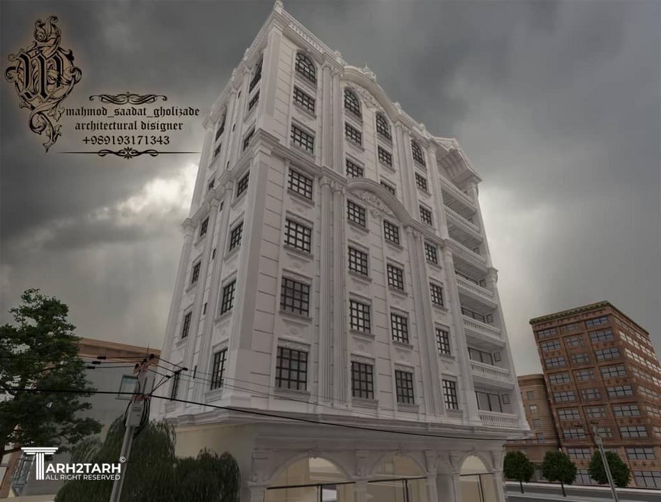 طراحی پلان و نما سه طرف