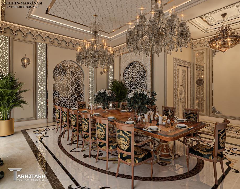 طراحی غذاخوری به سبک مراکشی
