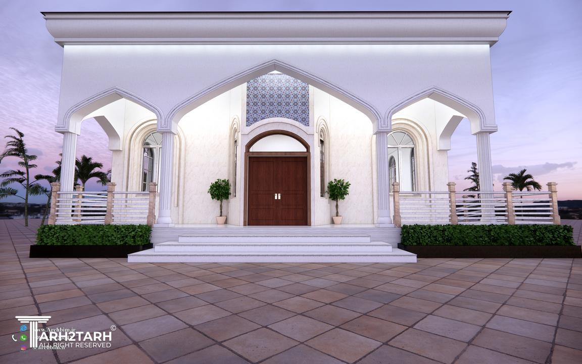 نمای بیرون از روبرو شب