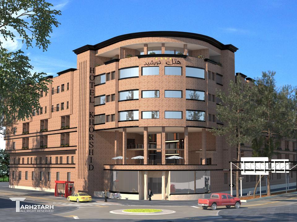 طراحی نمای هتل