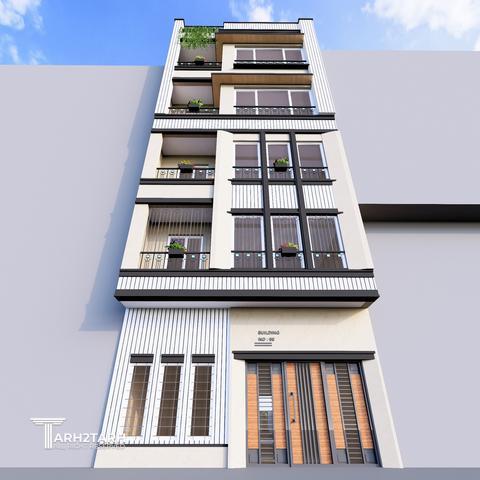 طرح نمای ساختمان گلستان