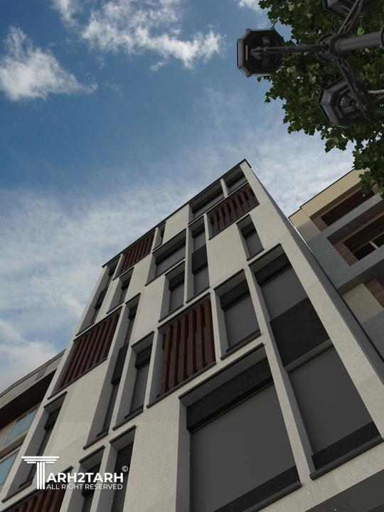 طراحی نما مدرن پروژه کارفرما راشدی نیا