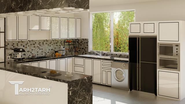 طراحی نمای و ویلای دوبلکس مدرن