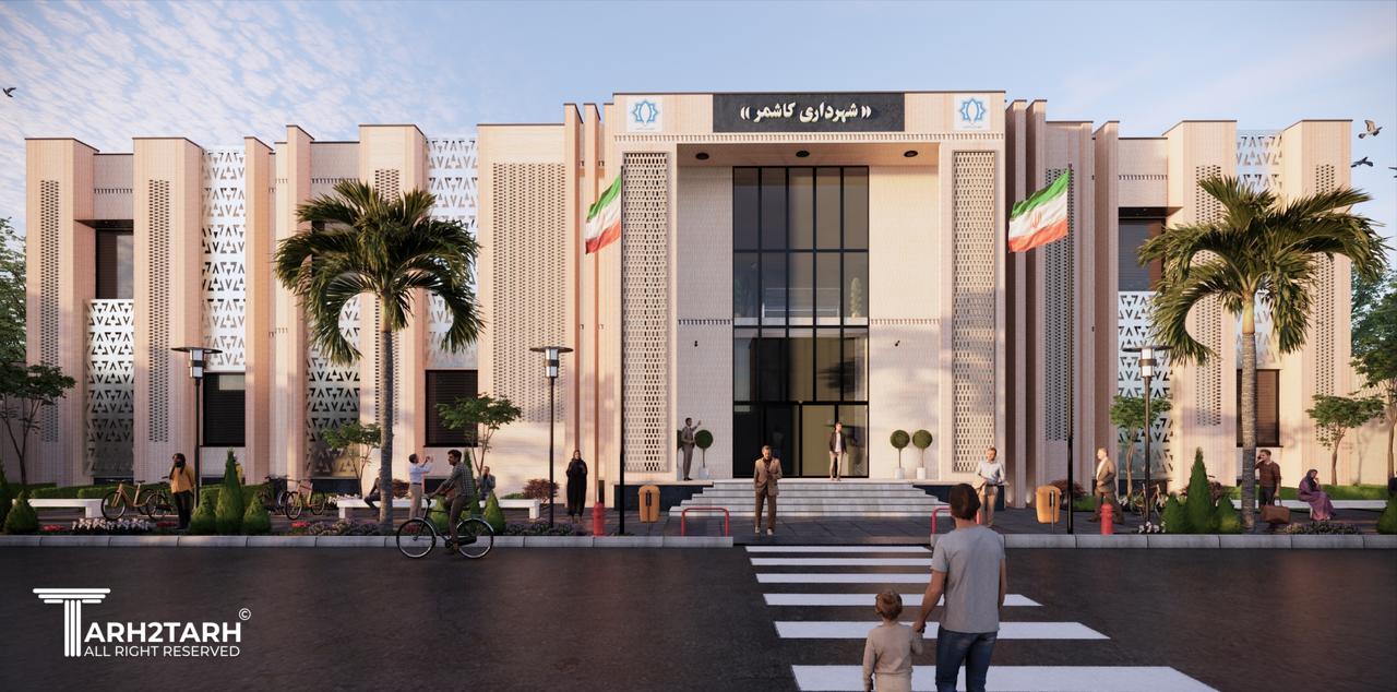 طرح برگزیده مقام سوم در مسابقه طراحی نما شهرداری کاشمر