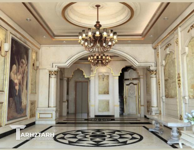 طراحی لابی ساختمان ویانا ( به سبک کلاسیک)