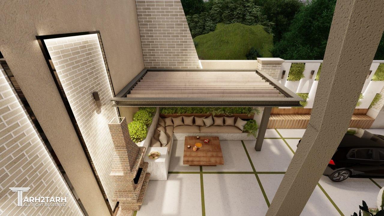 پروژه طراحی ویلا شکسته