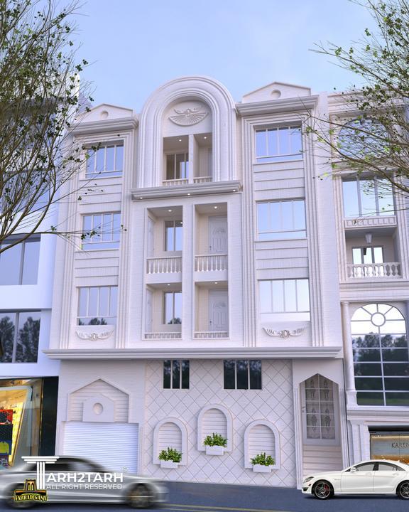 طراحی نمای کلاسیک سنگی