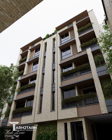 طراحی نما و لابی و پارکینگ پروژه ی لار- شیراز