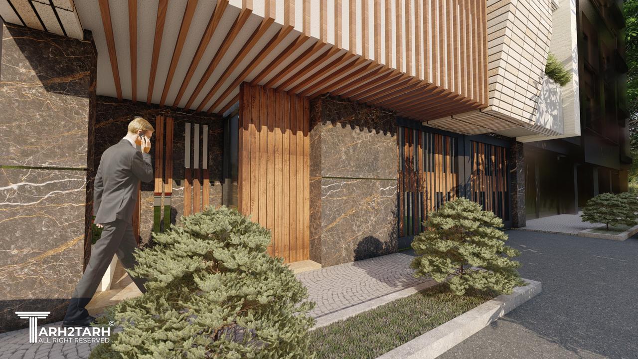 ورودی ساختمان - نمای شمالی