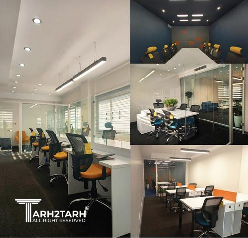 طراحی داخلی و بازسازی دفتر اداری کیان سرمایه