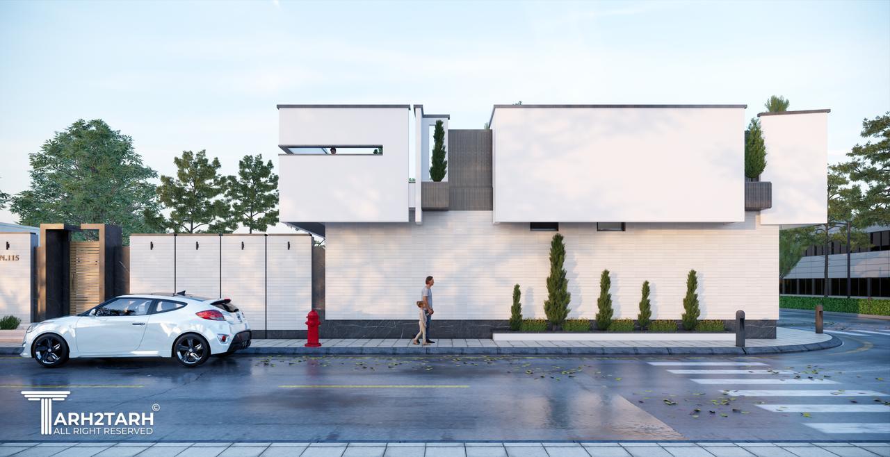 نمای شرقی سمت گذر 8 متری 