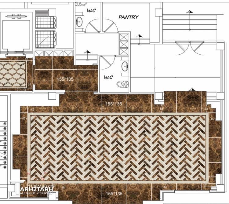 طرح کف سازی سالن اجتماعات 