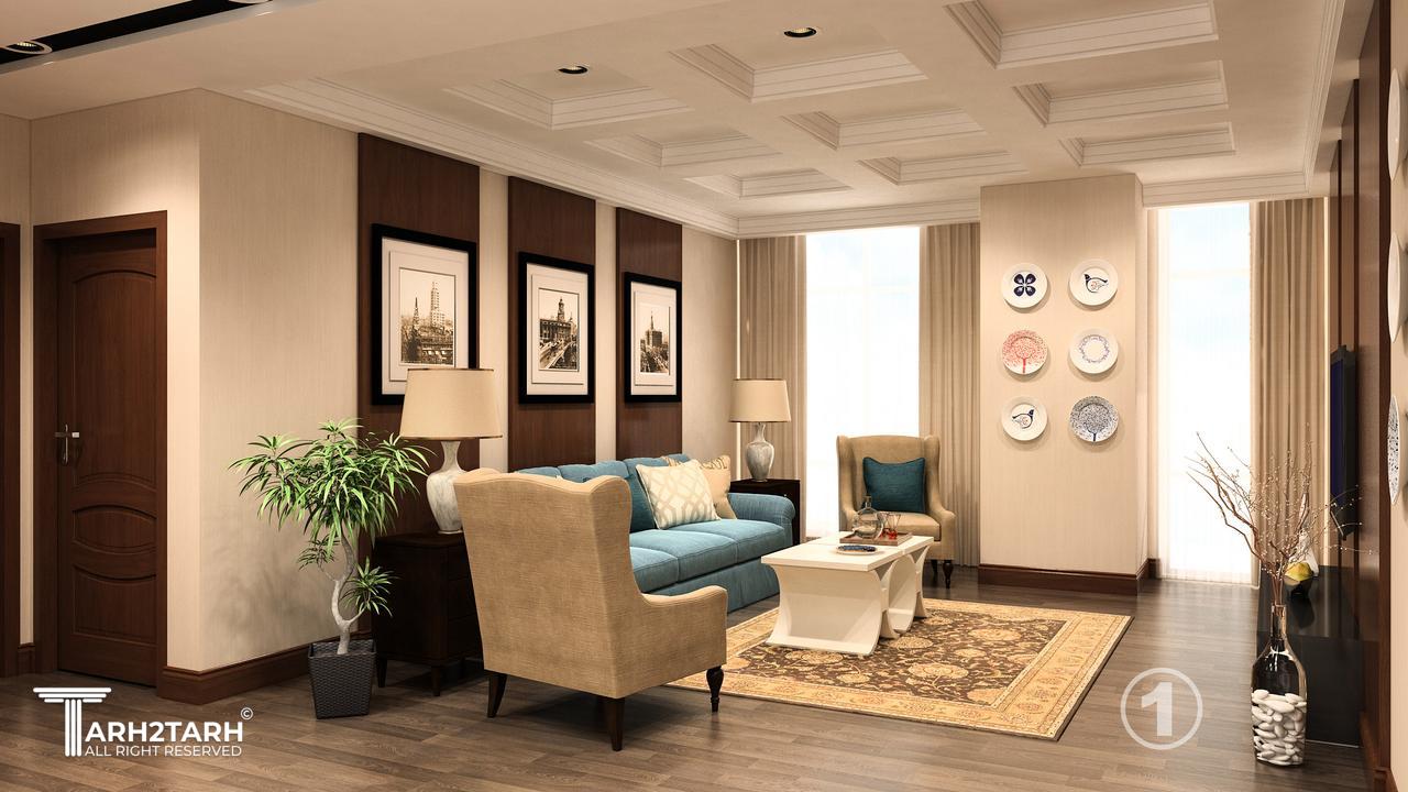 طراحی سوئیت آپارتمان هتل گرند هایت آریا