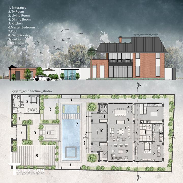 طراحی ویلا دکتر نصرتی