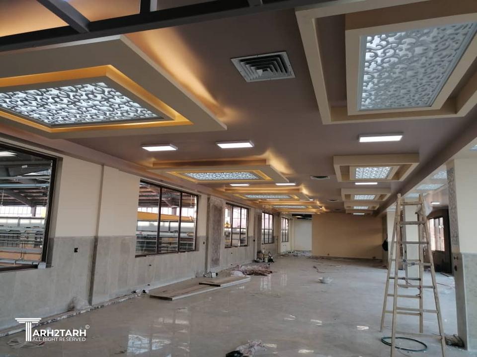 طراحی و اجرای سالن غذا خوری کارخانه سازه گستر مدحت