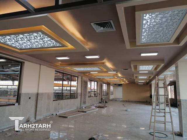 طراحی و اجرای سالن غذا خوری کارخانه سازه گستر مدحت