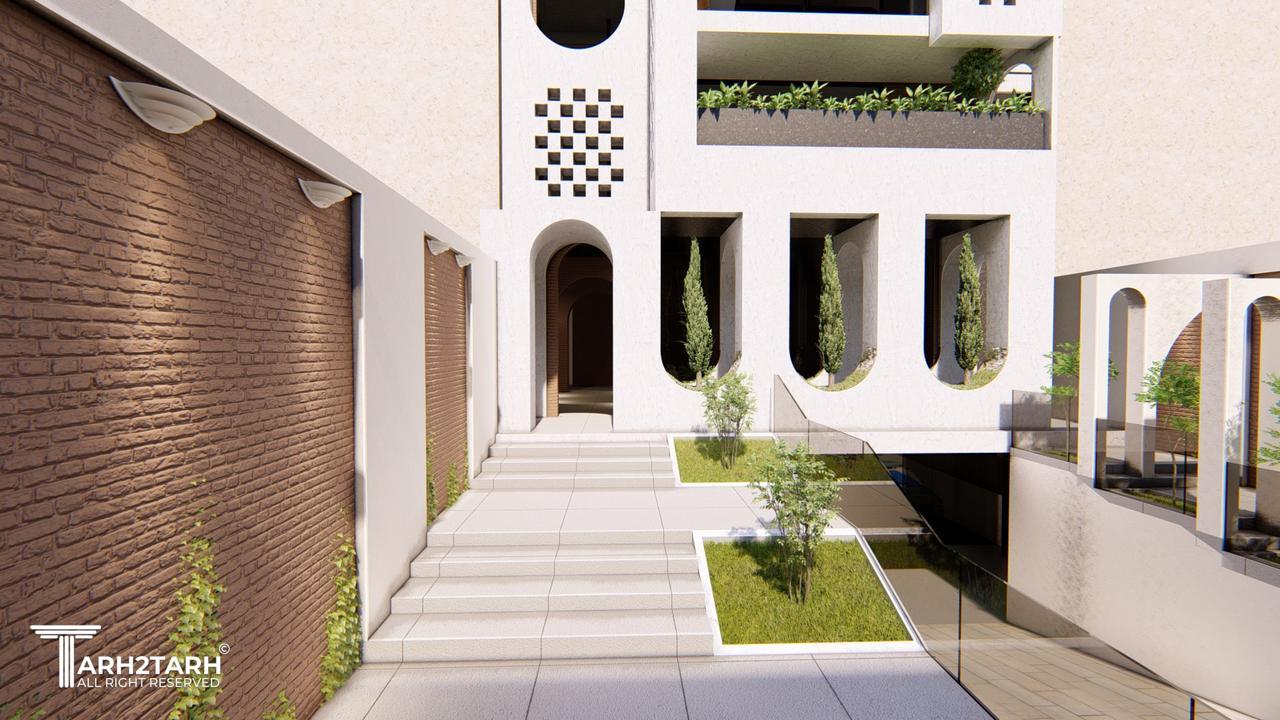  ورودی به بلوک جنوبی از حیاط