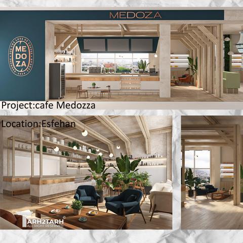 طراحی داخلی کافه مدوزا در فدک سنتر واقع در اصفهان