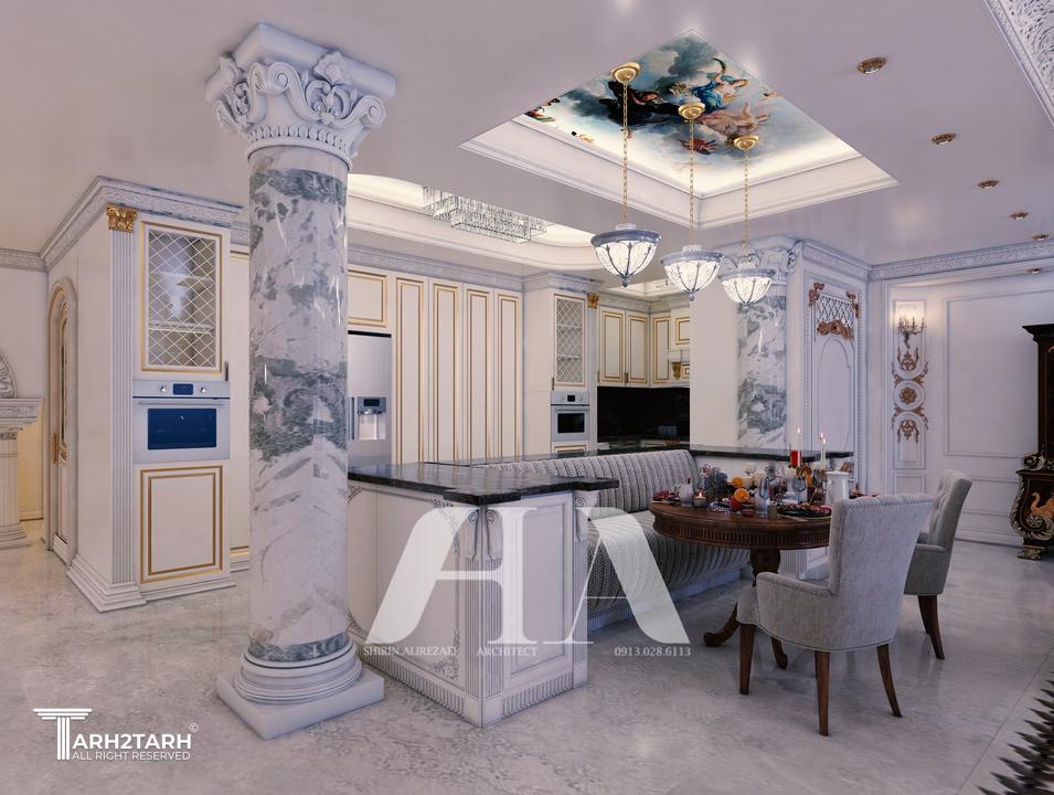 طراحی آشپزخانه کلاسیک